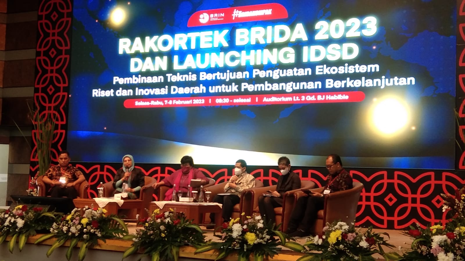 Rakortek BRIDA 2023 dan Launching IDSD BRIN, 7-8 Pebruari 2023 di Gedung BJ Habibie, Jakarta Pusat